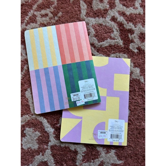 Anthropologie Small Thin Notebooks Retro Colorful Lined - Picture 3 of 5